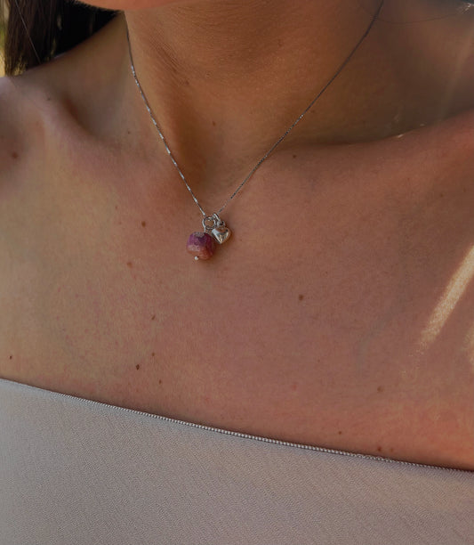 Naszyjnik TOURMALINE | SILVER HEART