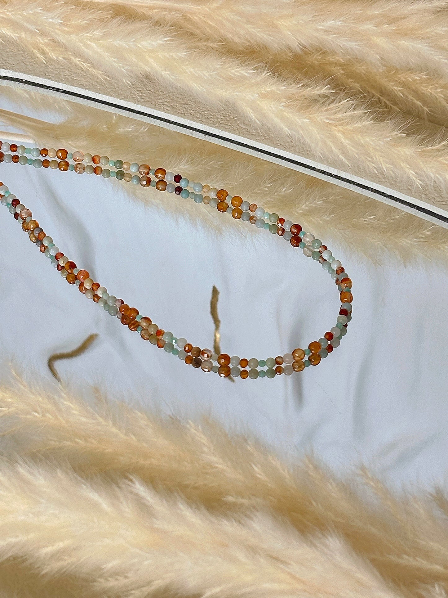 Naszyjnik AMAZONITE | CARNELIAN