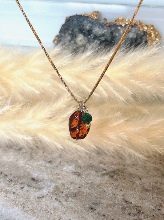 Naszyjnik AMBER | MALACHITE