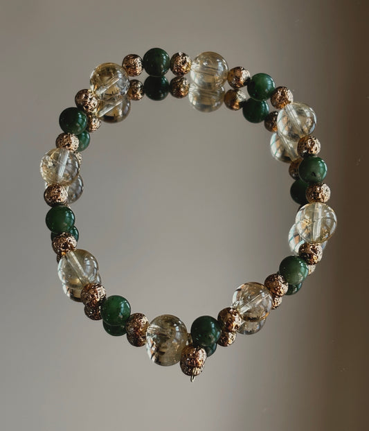 Bransoletka CANADIAN JADE | CITRINE
