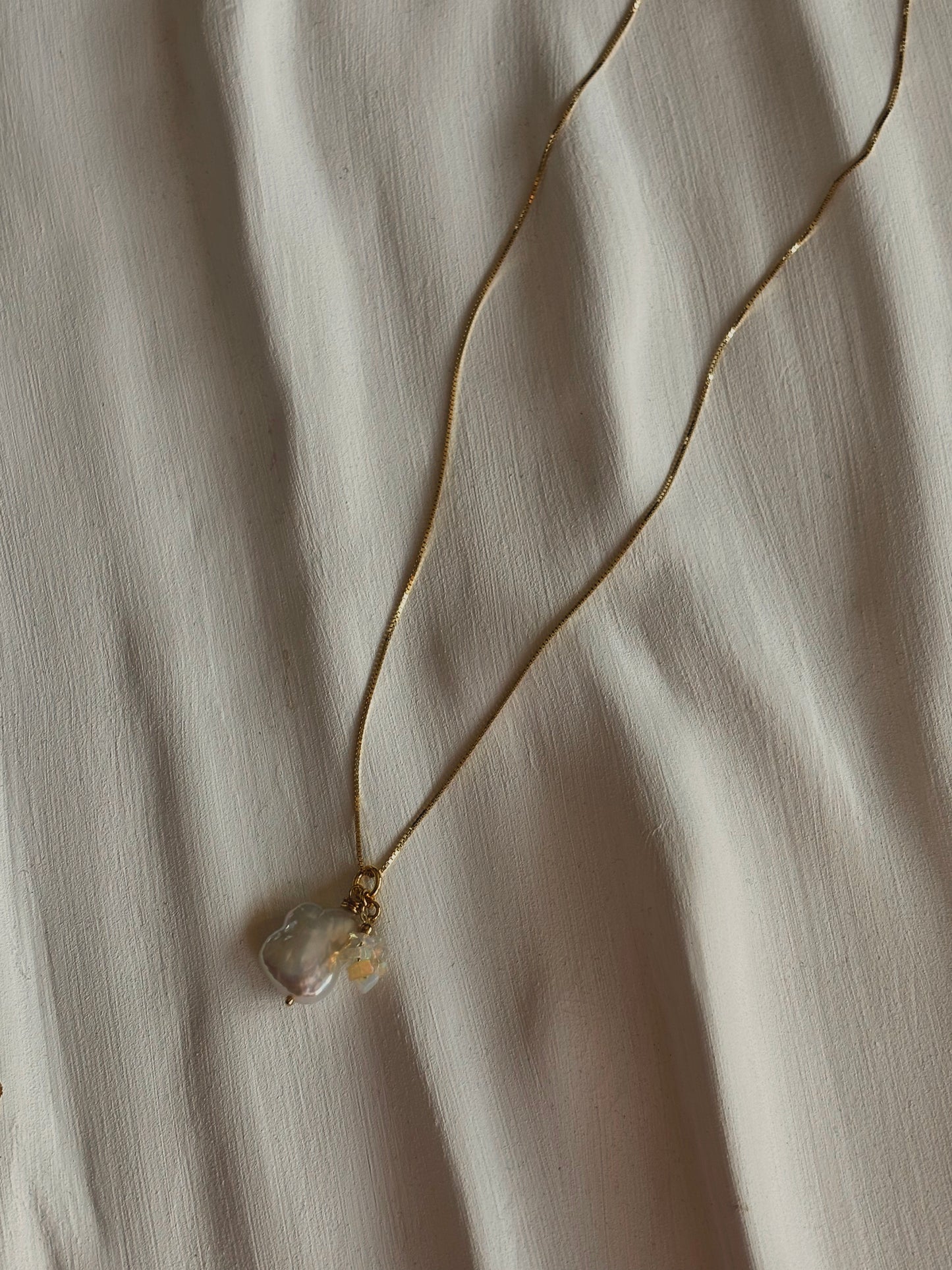 Naszyjnik BAROQUE PEARL | ETHIOPIAN OPAL