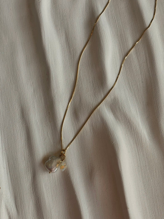 Naszyjnik BAROQUE PEARL | ETHIOPIAN OPAL