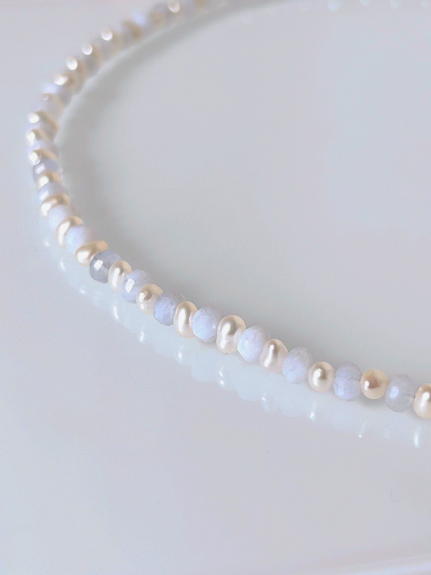 Naszyjnik CHALCEDONY | PEARL