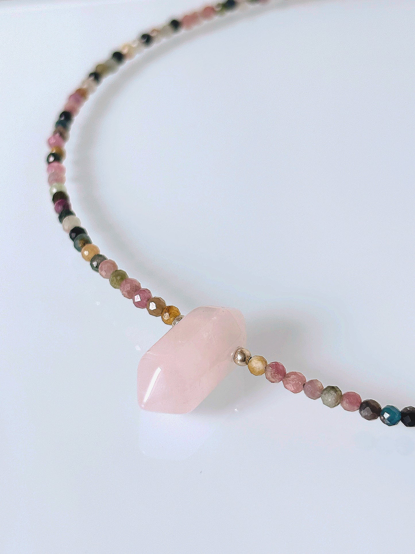 Naszyjnik COLOR TOURMALINE | ROSE QUARTZ