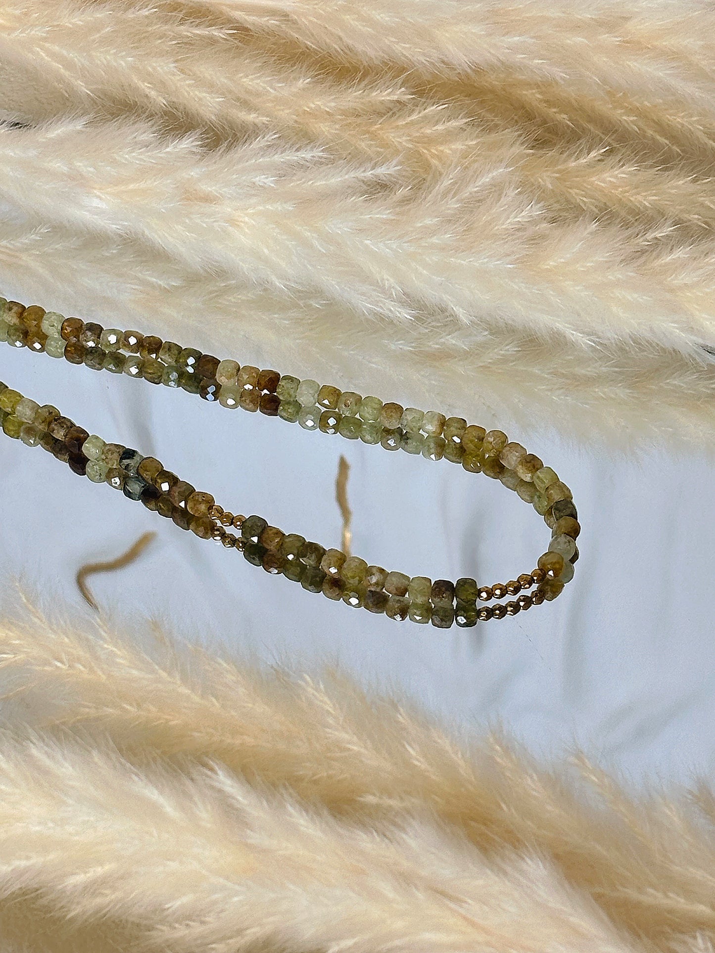 Naszyjnik GREEN GARNET no.2