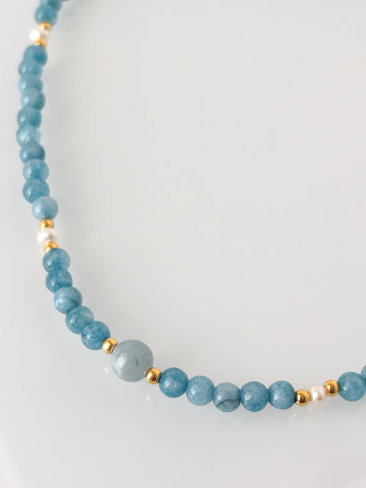 Naszyjnik AQUAMARINE