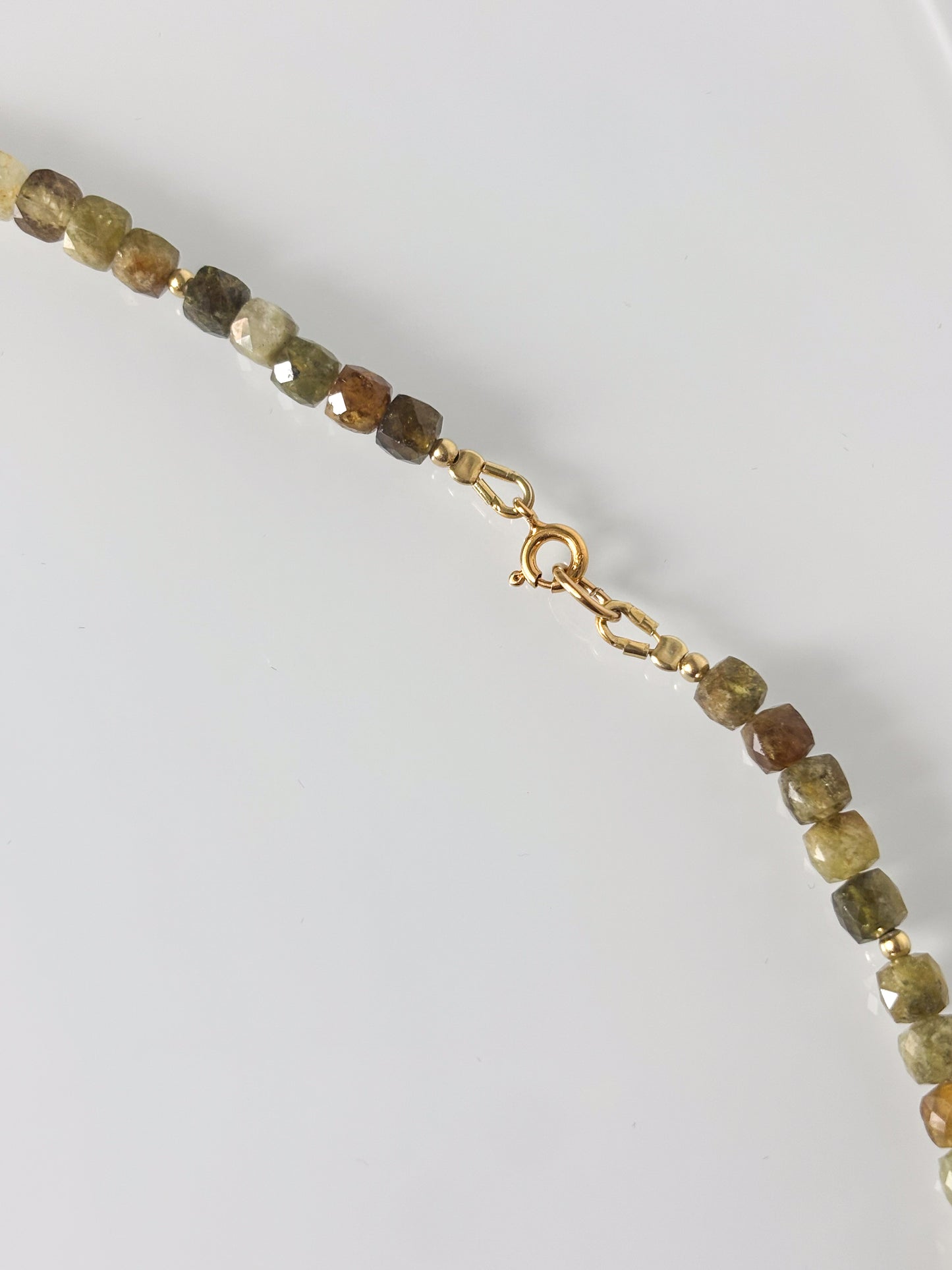 Naszyjnik GREEN GARNET no.1