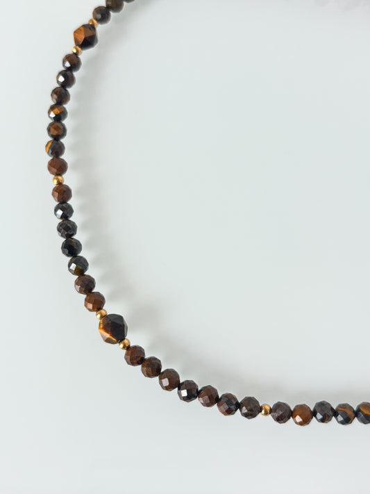 Naszyjnik TIGER'S EYE