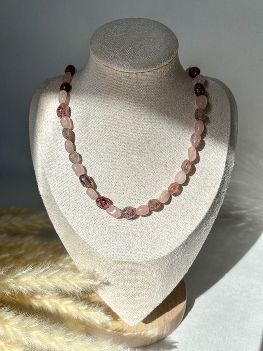 Naszyjnik ROSE QUARTZ