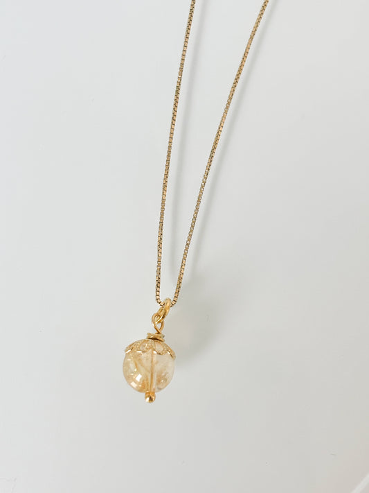 Naszyjnik FLOWER CITRINE