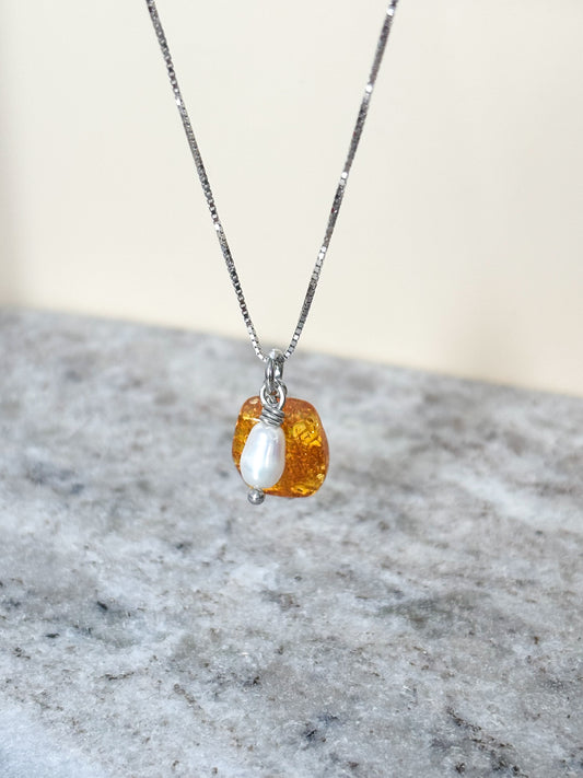 Naszyjnik AMBER | PEARL