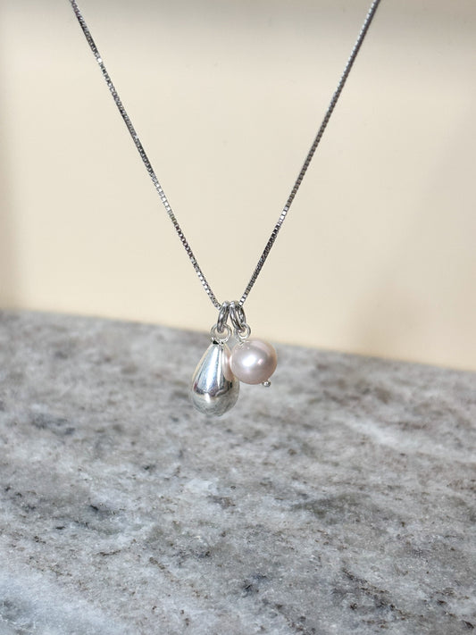 Naszyjnik SILVER DROP | PEARL
