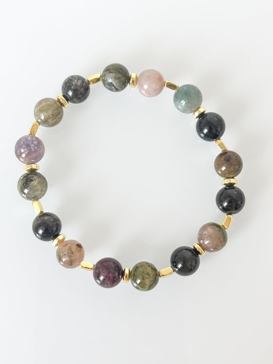 Bransoletka TOURMALINE | HEMATITE