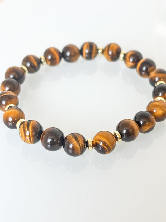 Bransoletka TIGER'S EYE | HEMATITE