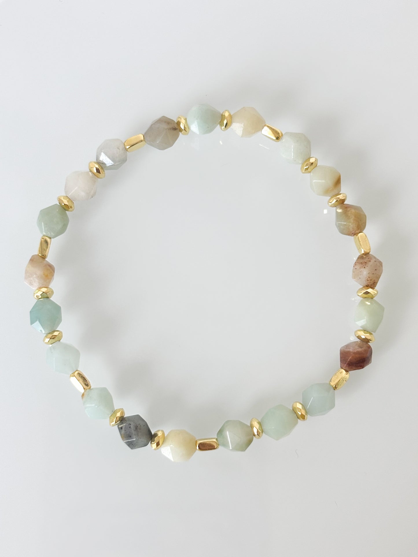 Bransoletka AMAZONITE | HEMATITE no.2