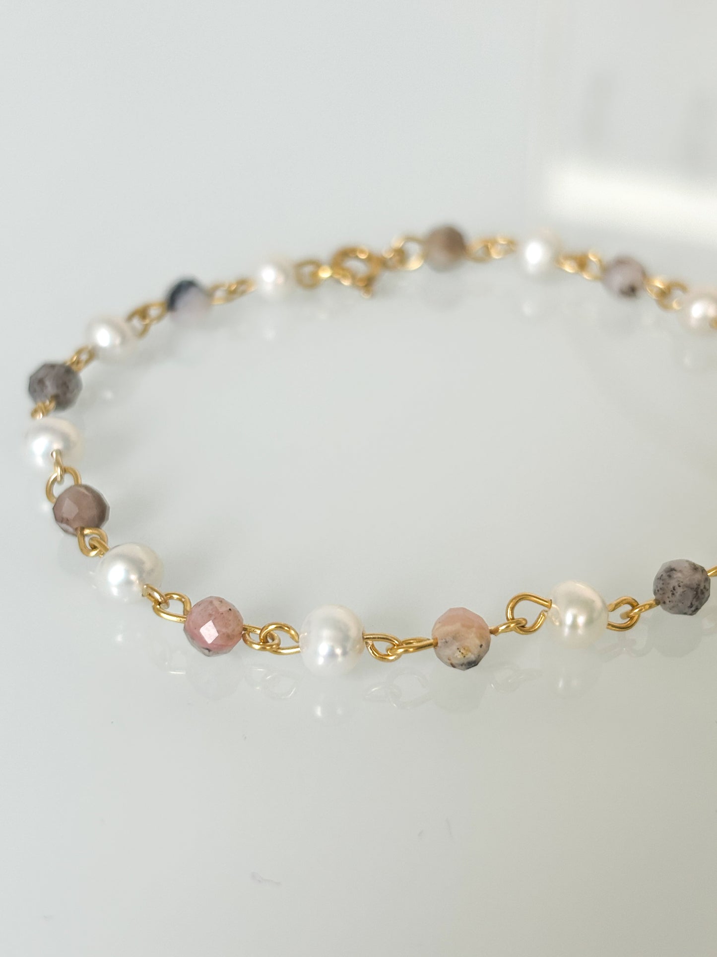 Bransoletka PINK OPAL | PEARL
