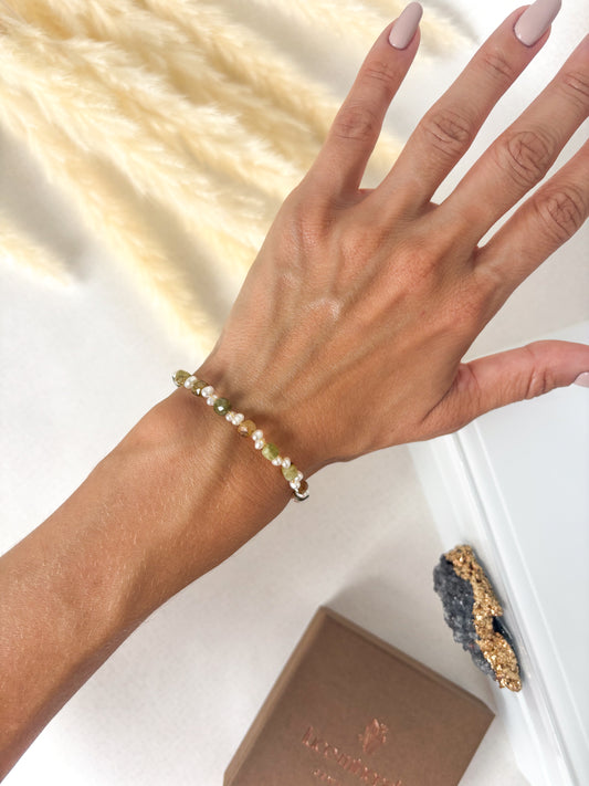 Bransoletka GREEN GARNET no.2