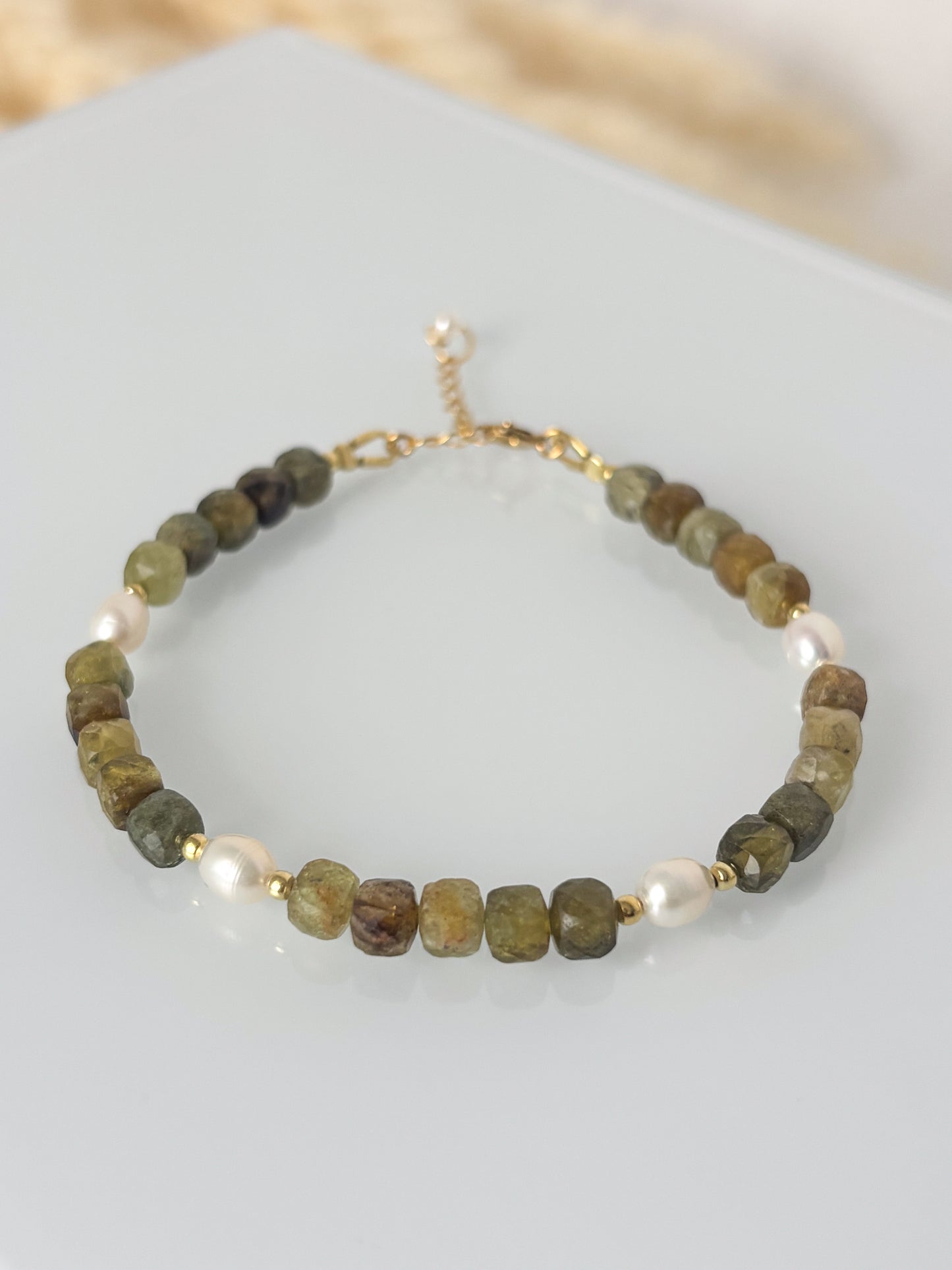 Bransoletka GREEN GARNET no.1
