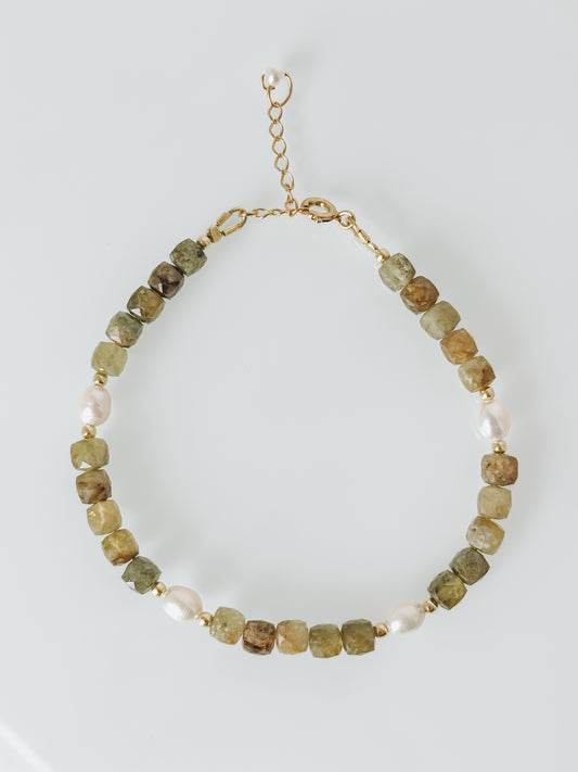 Bransoletka GREEN GARNET no.1