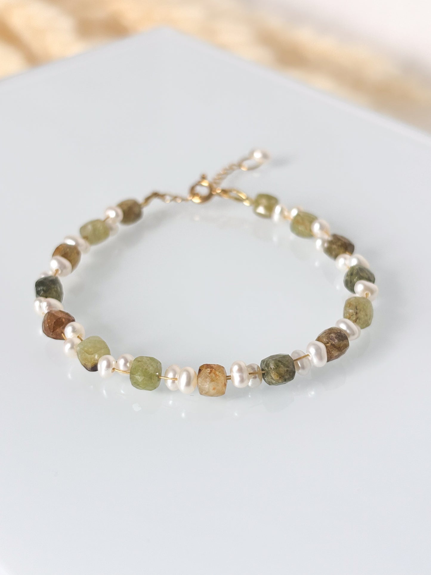 Bransoletka GREEN GARNET no.2