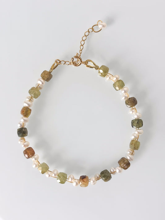 Bransoletka GREEN GARNET no.2