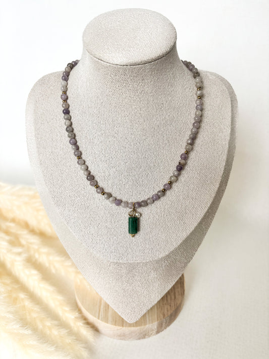 Naszyjnik LAVENDER JADE