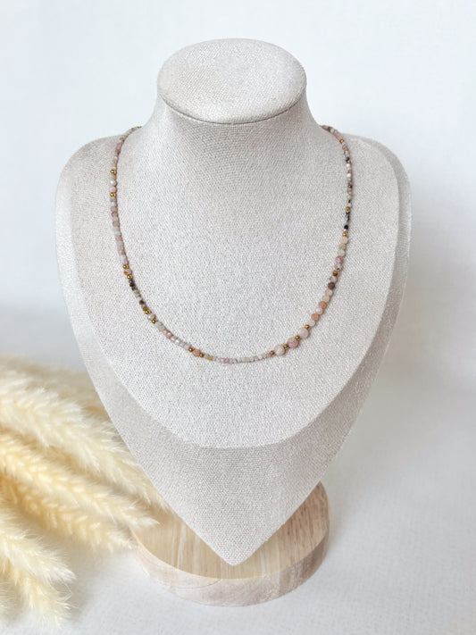 Naszyjnik PINK OPAL