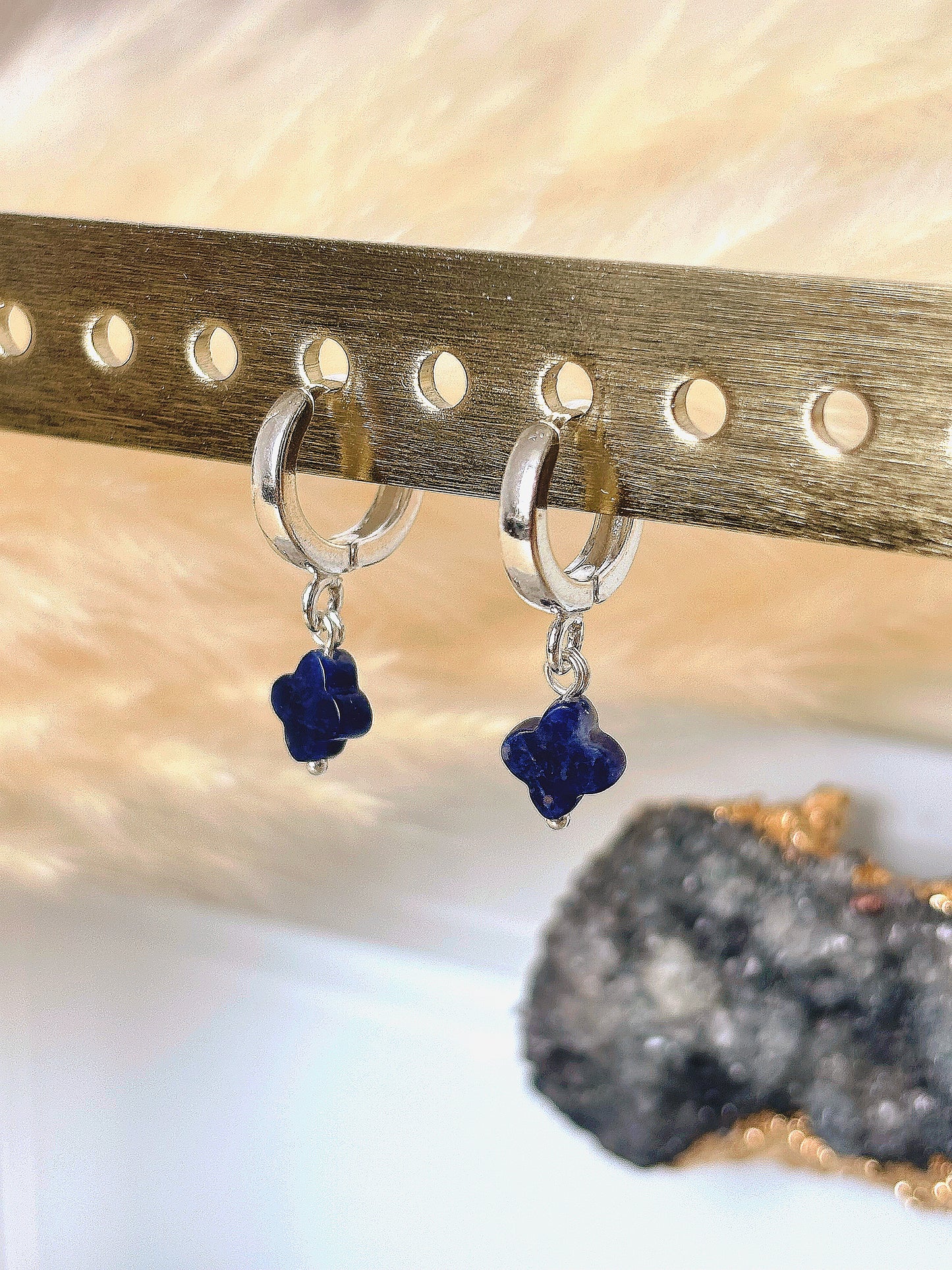 Kolczyki SODALITE