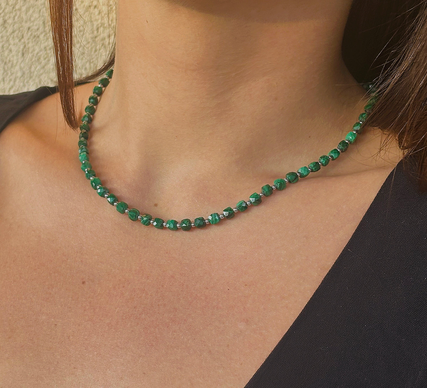 Naszyjnik MALACHITE | HEMATITE