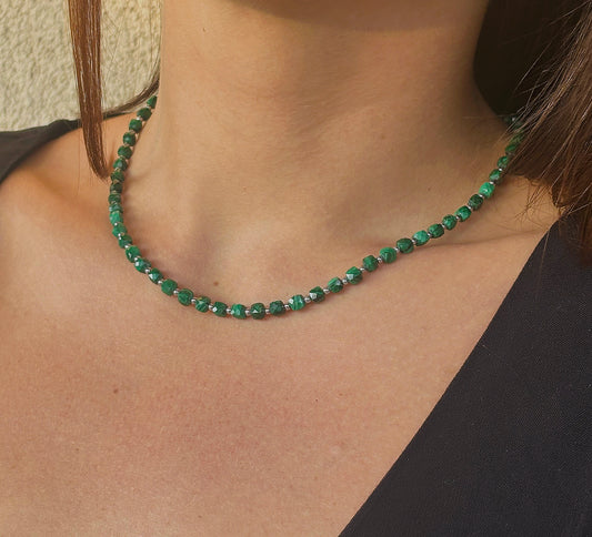 Naszyjnik MALACHITE | HEMATITE