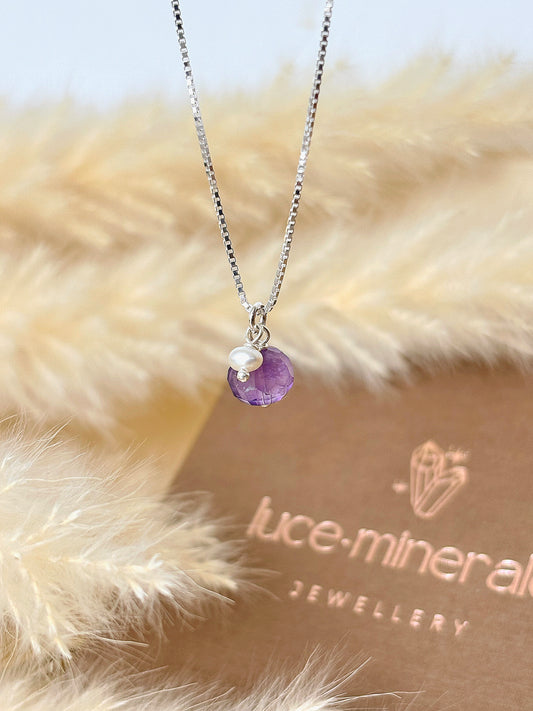 Naszyjnik AMETHYST | PEARL no.2