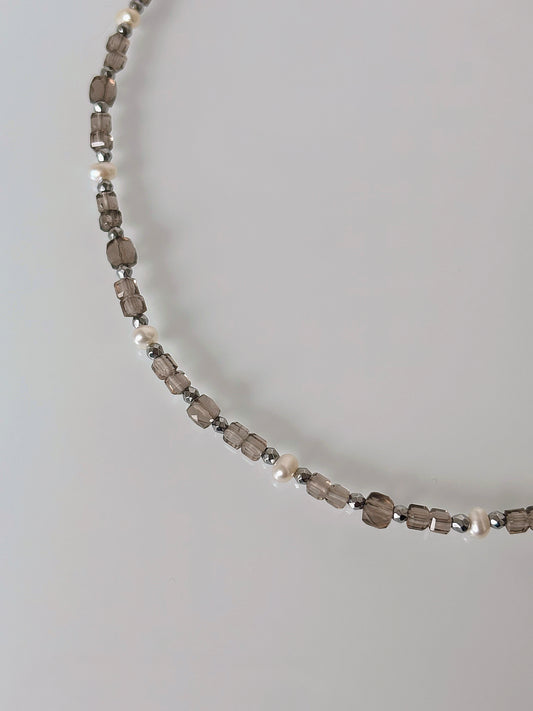Naszyjnik SMOKY QUARTZ | PEARL