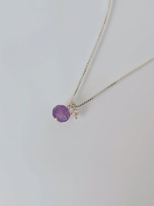 Naszyjnik AMETHYST | PEARL no.2
