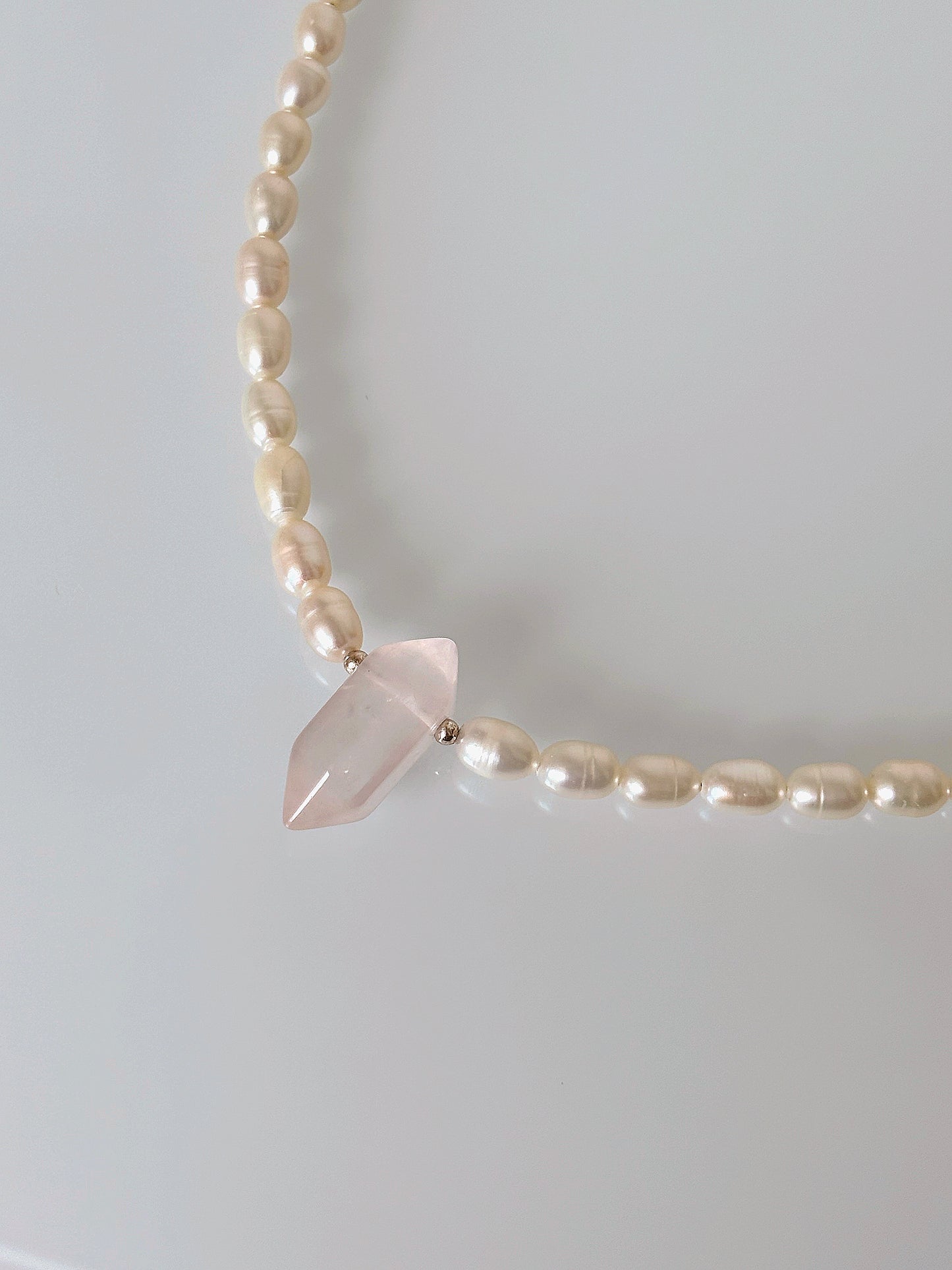 Naszyjnik PEARL | ROSE QUARTZ