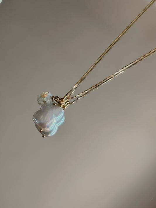 Naszyjnik BAROQUE PEARL | ETHIOPIAN OPAL
