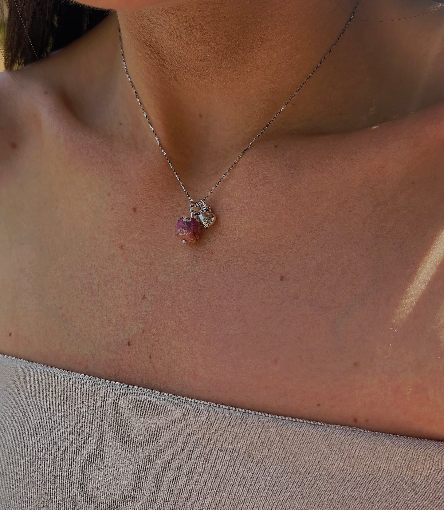 Naszyjnik TOURMALINE | SILVER HEART