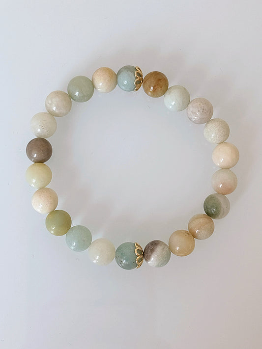 Bransoletka FLOWER AMAZONITE