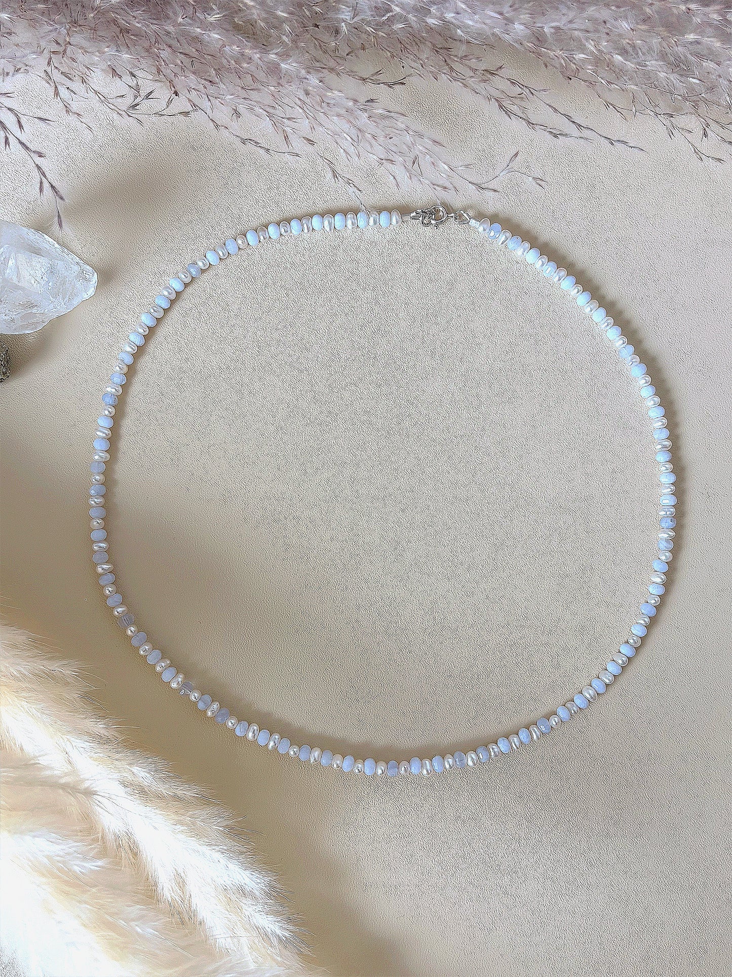 Naszyjnik CHALCEDONY | PEARL