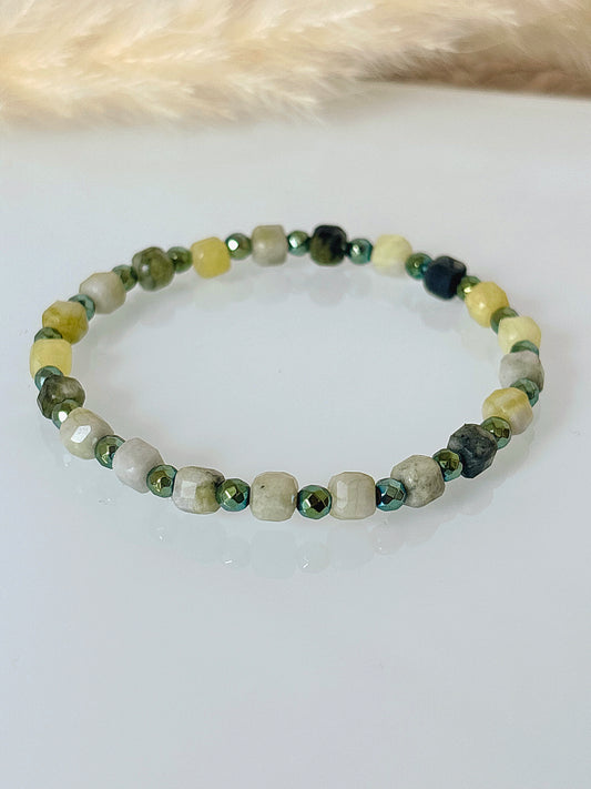 Bransoletka JADE | HEMATITE no.1