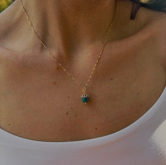 Naszyjnik FLOWER APATITE