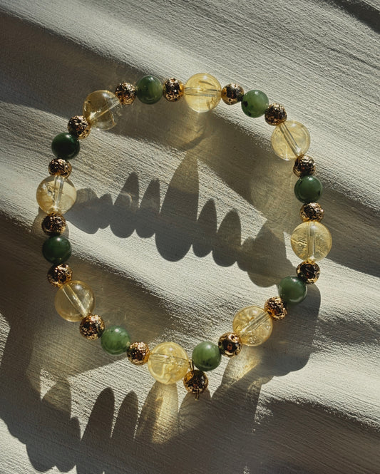 Bransoletka CANADIAN JADE | CITRINE