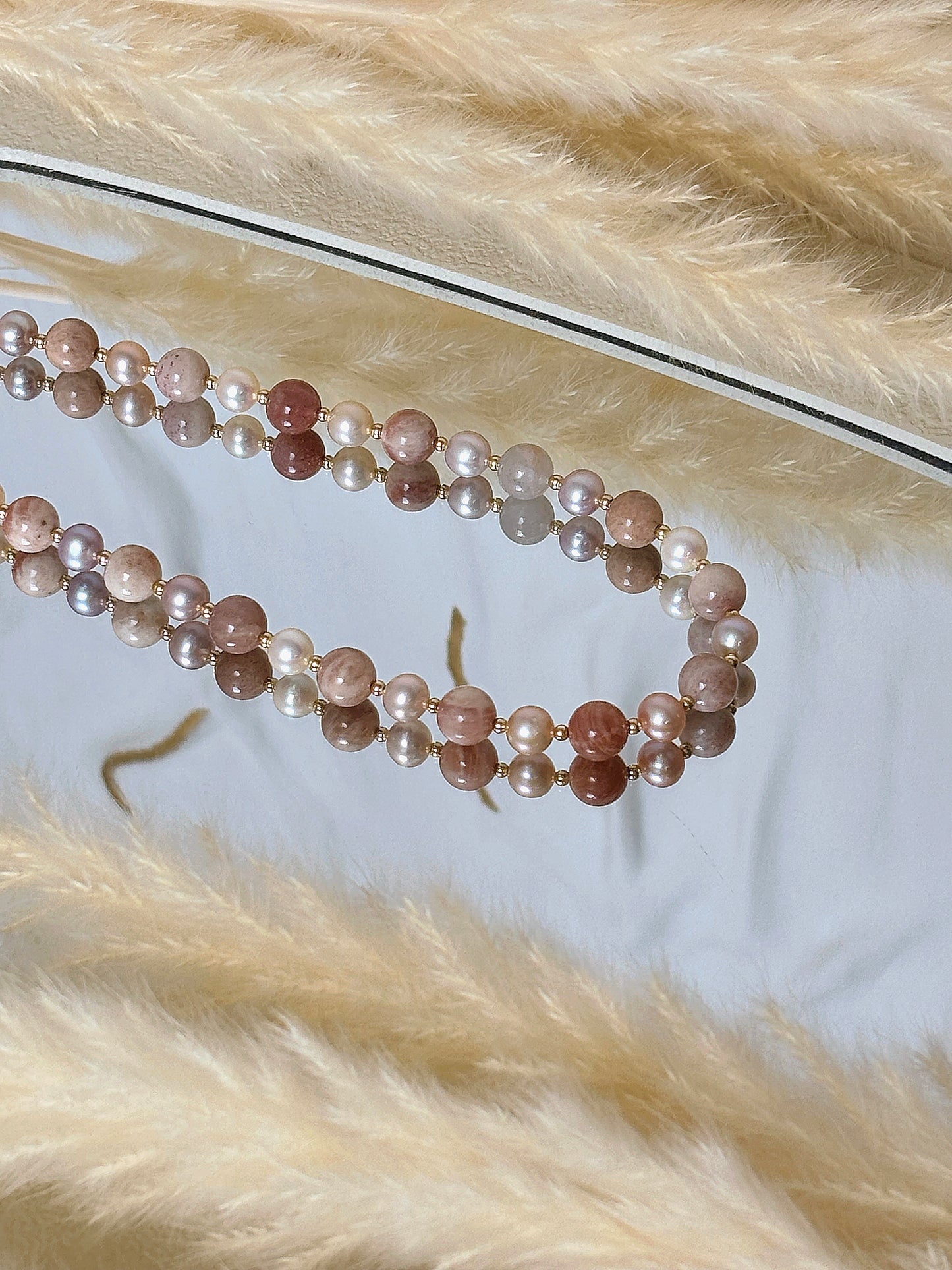Naszyjnik SUNSTONE | PEARL