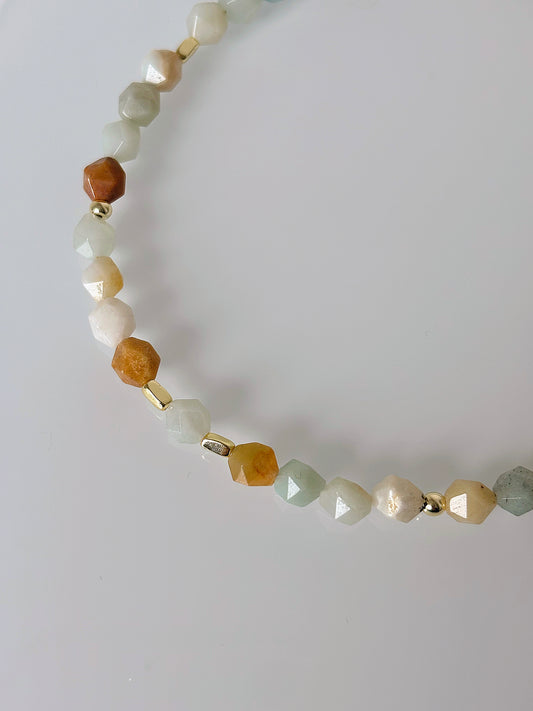 Naszyjnik AMAZONITE | HEMATITE