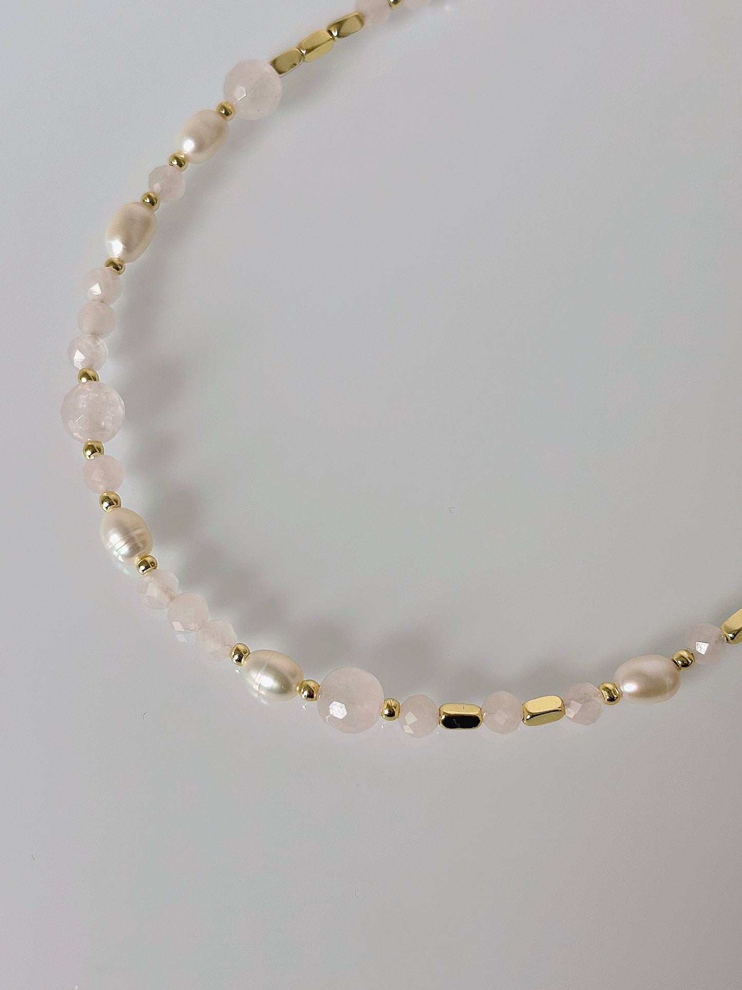 Naszyjnik ROSE QUARTZ | PEARL no.1