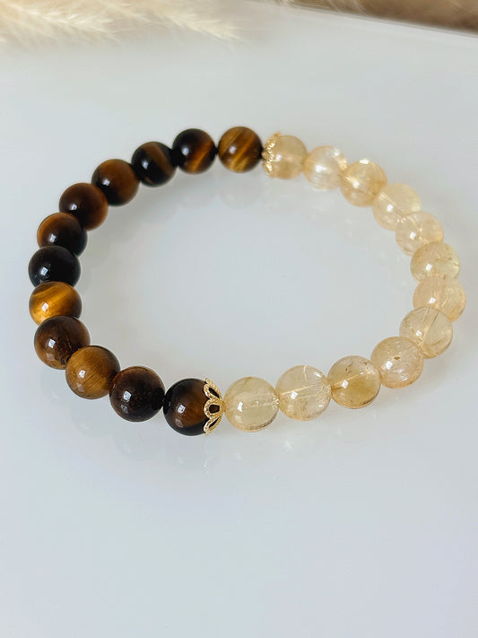 Bransoletka TIGER’S EYE | CITRINE
