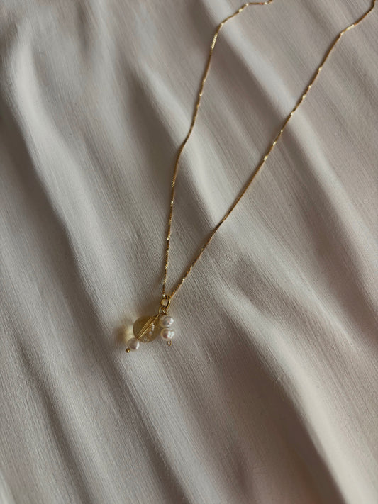 Naszyjnik CITRINE | PEARL