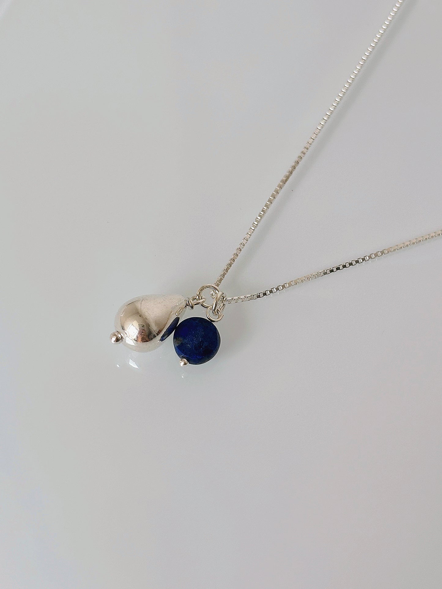 Naszyjnik SILVER DROP | LAPIS LAZULI