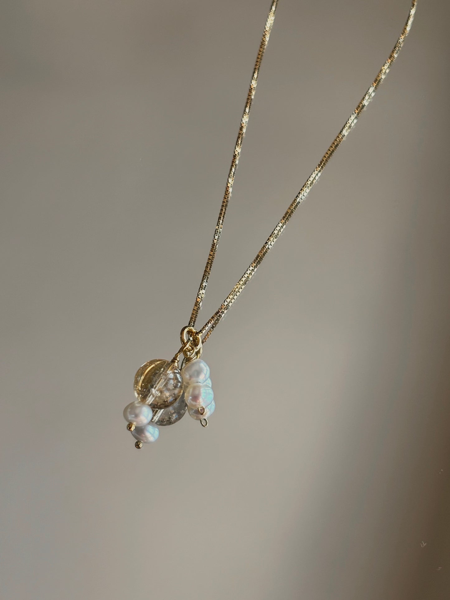 Naszyjnik CITRINE | PEARL