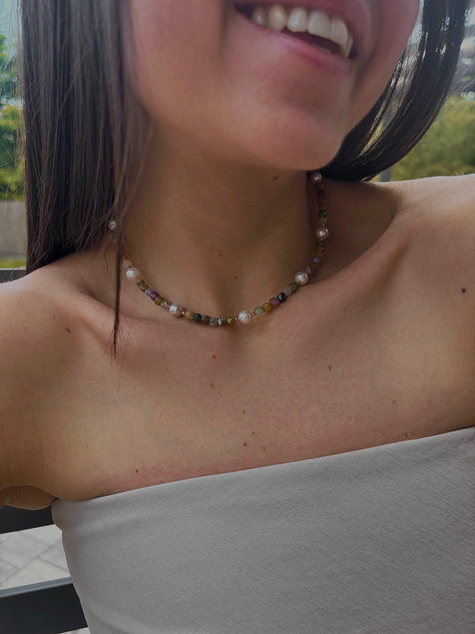 Naszyjnik TOURMALINE | PEARL