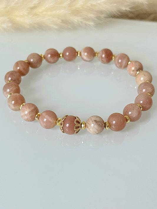 Bransoletka FLOWER SUNSTONE